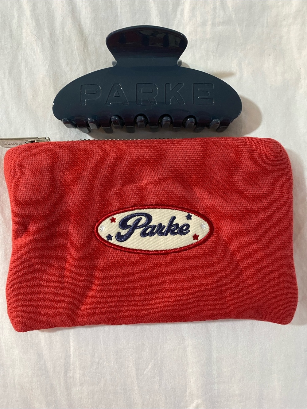 Parke Claw Clip with Pouch in Drift